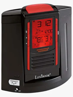 Børn Lexibook Luftfugter Vækkeur, Black/Red