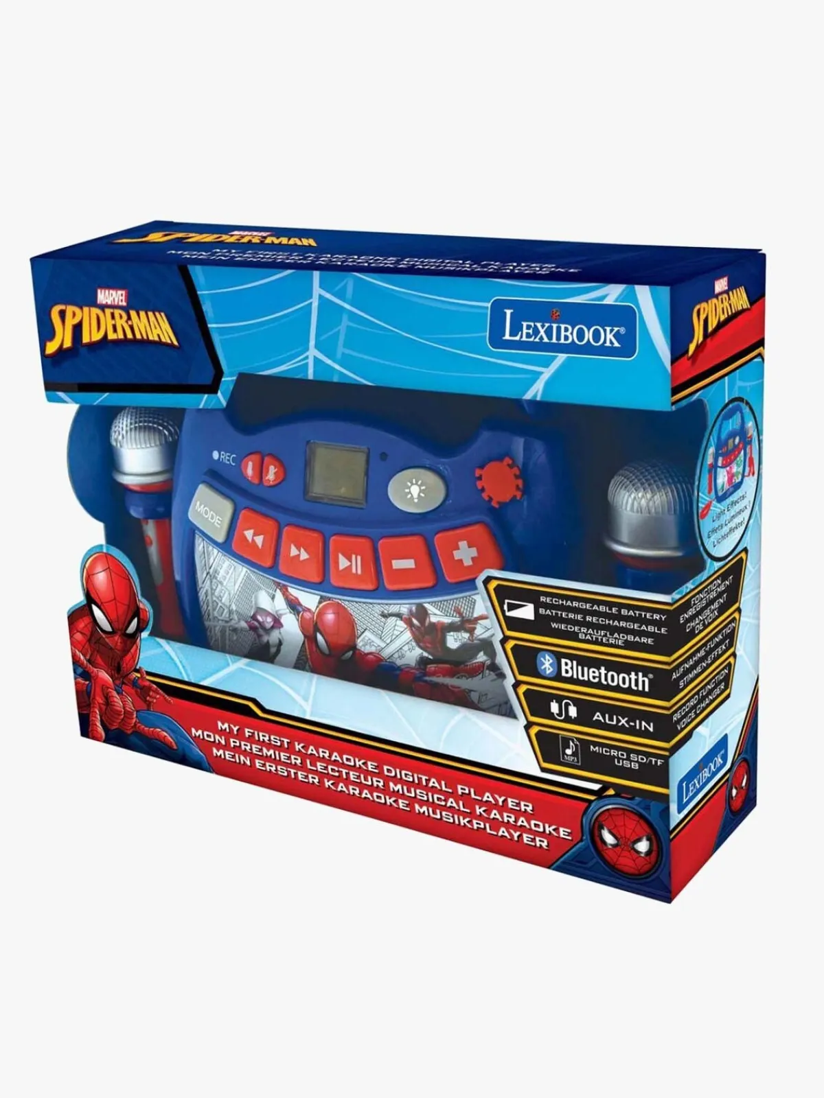 MarvelSpiderMan Lexibook Marvel Spider-Man Bluetooth Karaokemaskine