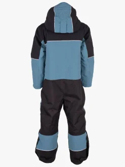 Børn Lindberg Overtøj-Alpine Flyverdragt, Black/Turquiose
