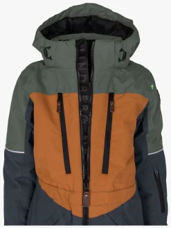 Børn Lindberg Alpine Flyverdragt, Grøn/Blå