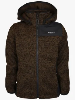Børn Lindberg Bormio Fleecetrøje, Dark Brown