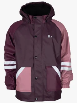 Børn Lindberg Fagerhult Foret Regnsæt, Plum/Dry Rose