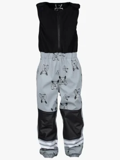 Børn Lindberg Lekhyttan Foret Regnsæt, Grey/Black