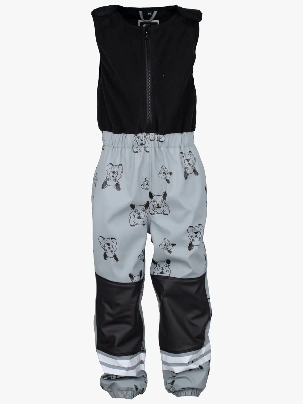 Børn Lindberg Lekhyttan Foret Regnsæt, Grey/Black