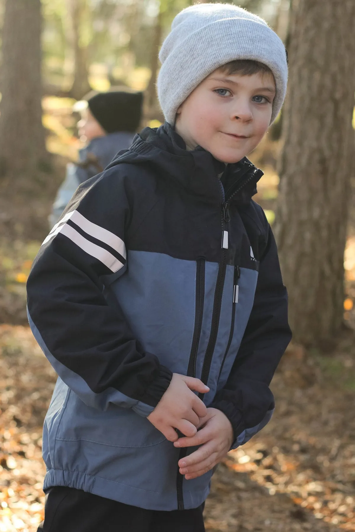 Børn Lindberg Lingbo Skaljakke, Black/Blue