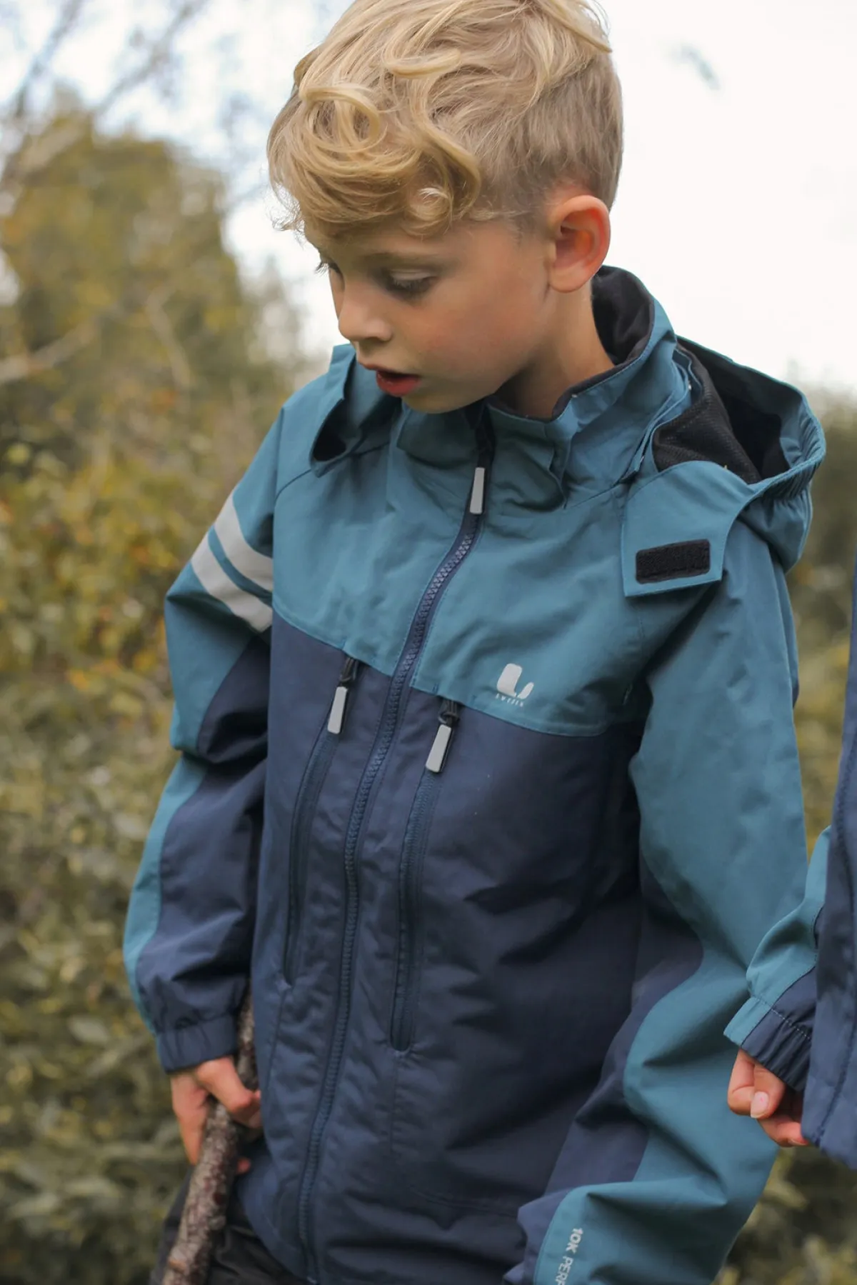 Børn Lindberg Overtøj-Lingbo Skaljakke, Turquoise/Navy