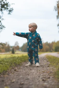 Børn Lindberg Luleå Fleecedragt, Dark Teal