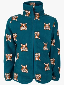 Børn Lindberg Luleå Fleecetrøje, Dark Teal