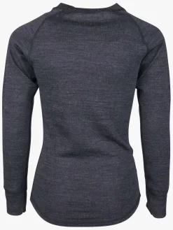 Børn Lindberg Merino Skiundertøj JR Merinomix, Black Melange