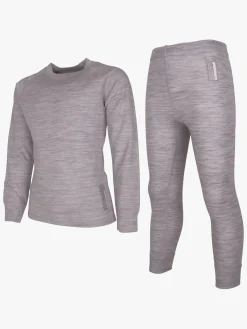 Undertøj|Uldtøj|Lindberg Merino Skiundertøj, Grey Melange Grå