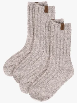 Børn Lindberg Ragge Smart Socks 2-pak Uldmix, Grey Melange
