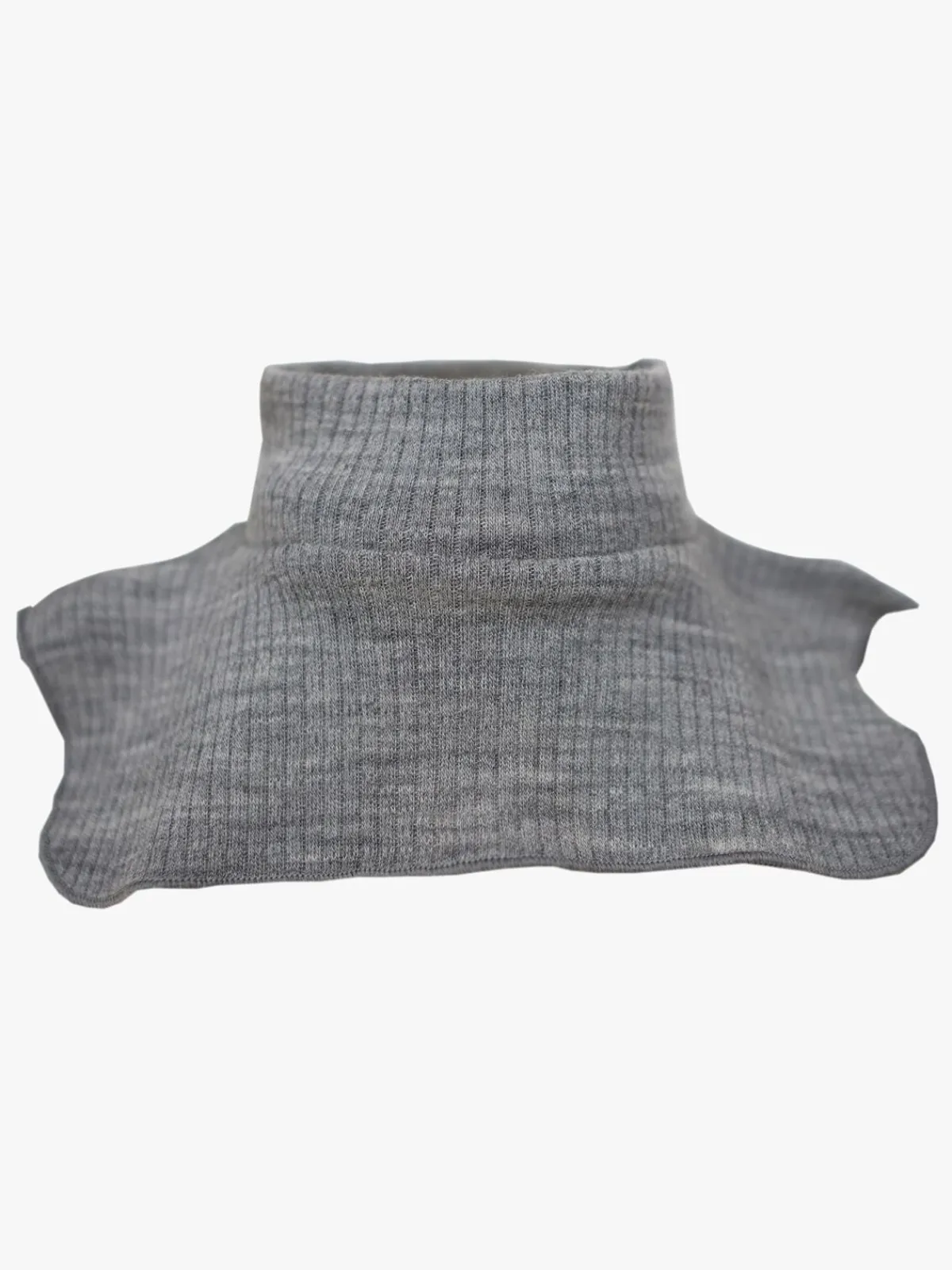 Børn Lindberg Rib Baby Halsedisse Merinould, Grey Melange