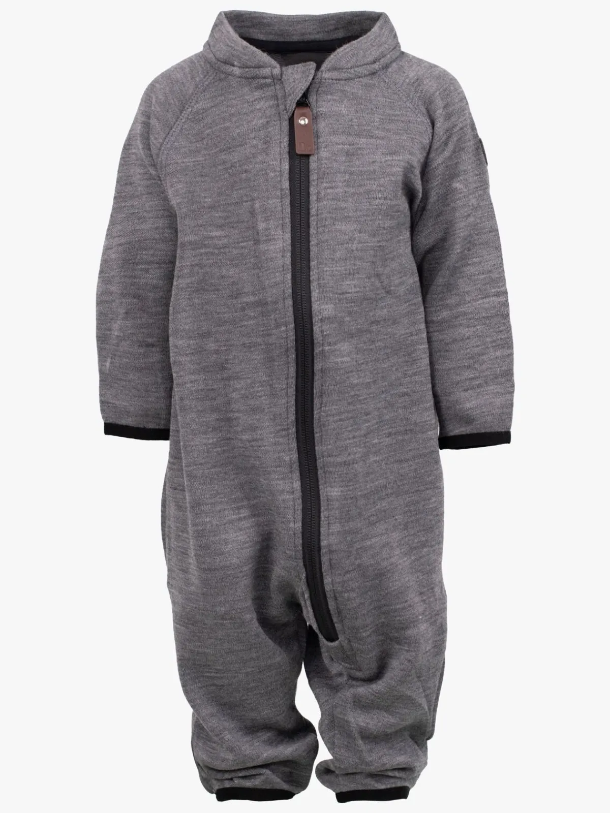 Børn Lindberg Rocco Merino Babyflyverdragt, Grey Melange