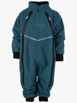 Børn Lindberg Stormy Vindtæt Fleecedragt, Dark Teal