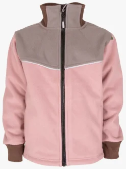 Børn Lindberg Stormy Vindtæt Vindtæt Fleecetrøje, Grå/Blush