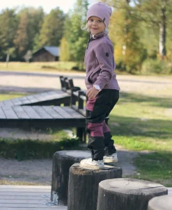Børn Lindberg Sävar Fleecetrøje, Dusty Mauve