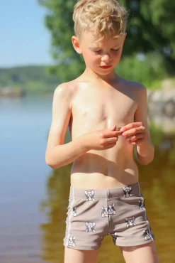 Børn Lindberg Thor Badeshorts, Greige