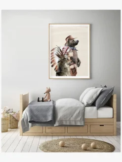 Børn LinnWold Interiør-Linn Wold Plakat 50x70 Lille Headdress