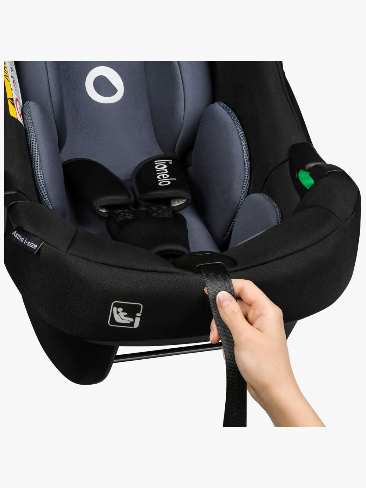 Autostole 0-13 Kg|Lionelo Astrid i-Size Autostol inkl. Base, Black/Grey