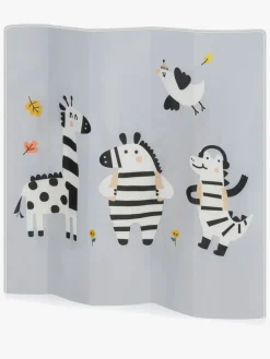 Lionelo Sikkerhed-BONNIE Kravlegård til Barn & Baby, Grey Stone