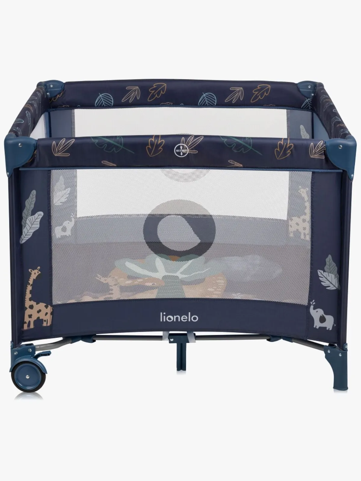 Lionelo Sikkerhed-BONNIE Kravlegård til Barn & Baby, Blue Navy