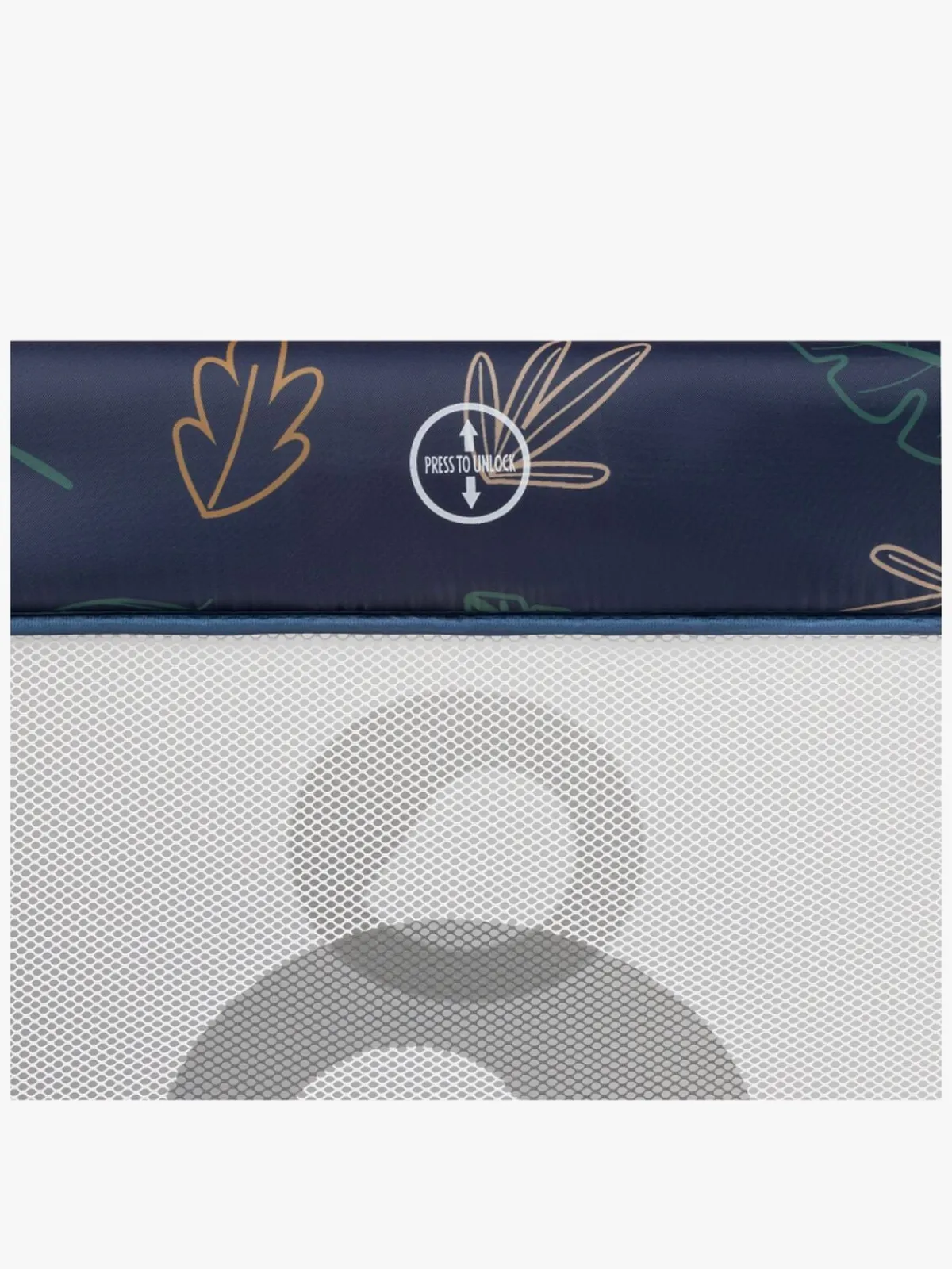 Lionelo Sikkerhed-BONNIE Kravlegård til Barn & Baby, Blue Navy