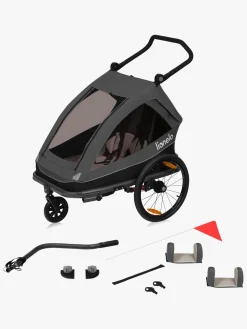 Lionelo Aktivitetsvogne-Cama Cykelanhænger, Grey Graphite