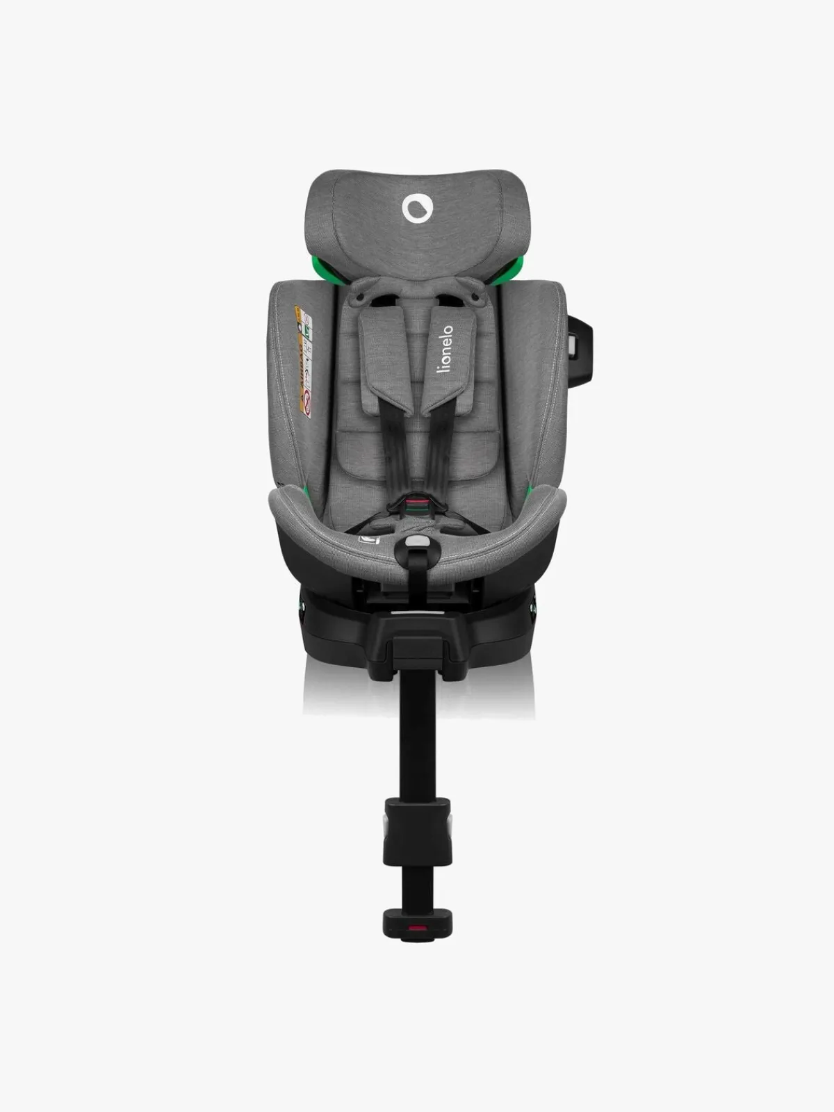 Autostole 9-36 Kg|Lionelo Harmony i-Size Autostol, Grey Concrete Bamboo Grå