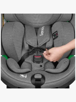 Autostole 9-36 Kg|Lionelo Harmony i-Size Autostol, Grey Concrete Bamboo Grå