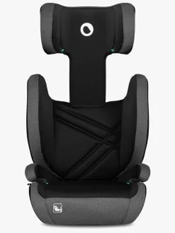 Autostole 15-36 Kg|Lionelo HUGO i-Size Autostol, Black Grey Grå/Sort