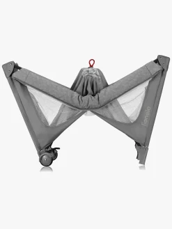 Børn Lionelo Børnesenge & Tilbehør-JASMIN EASY FOLD Weekendseng, Grey Stone