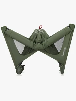 Børn Lionelo Børnesenge & Tilbehør-JASMIN EASY FOLD Weekendseng, Green Olive