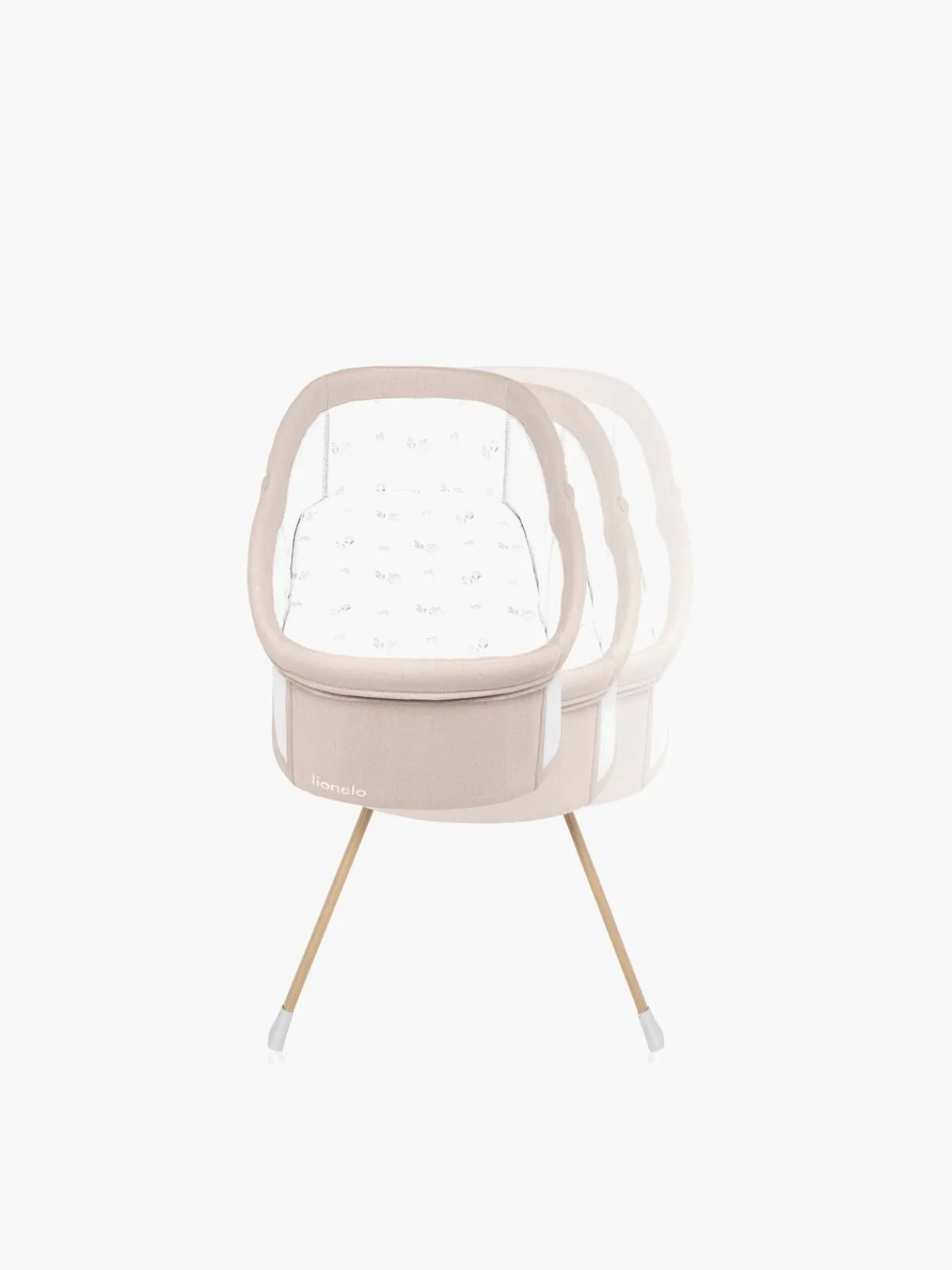Børnesenge & Tilbehør|Lionelo Malin Evo Bedside Crib, Beige Natural
