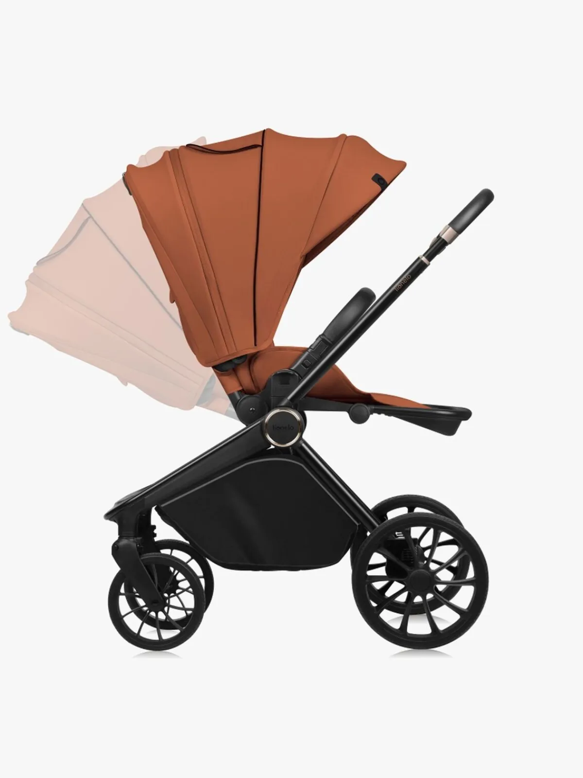 Klapvogne|Lionelo MIKA Plus Klapvogn, Brown Rust Brun