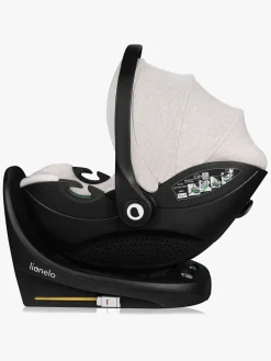 Autostole 0-13 Kg|Lionelo Moxie i-Size Autostol Baby inkl. Base, Sand Beige