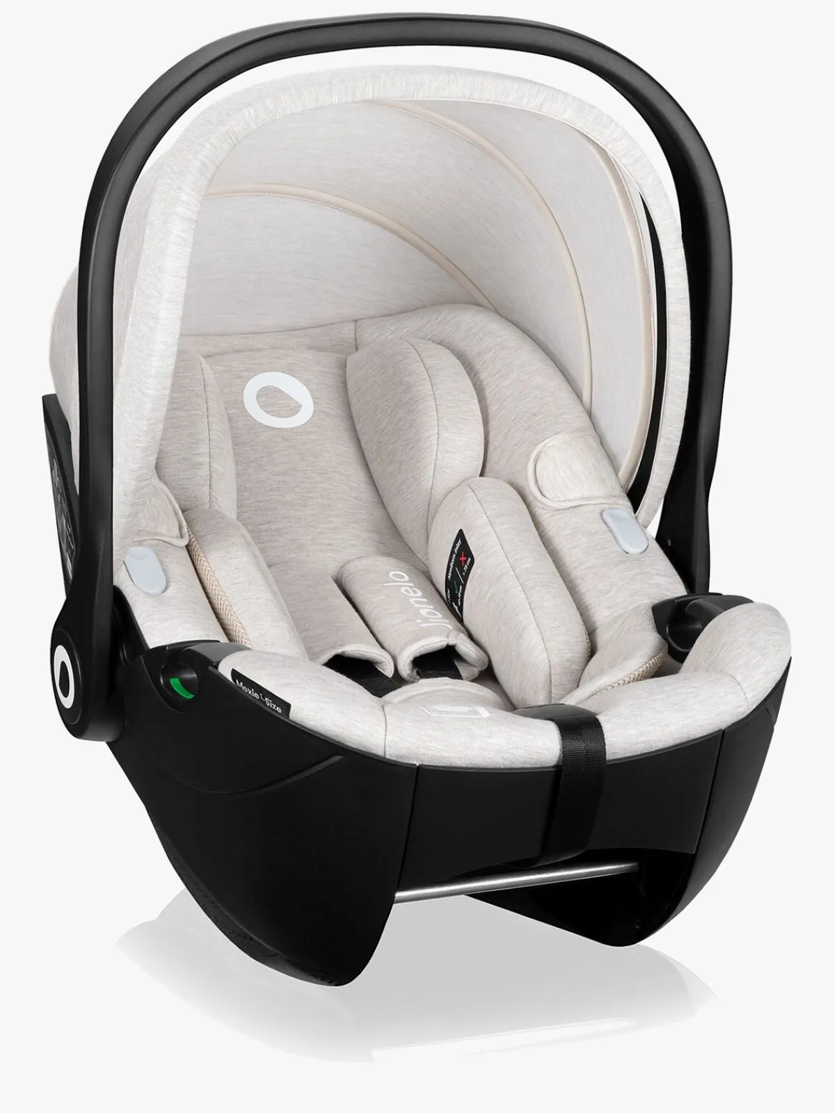 Lionelo Autostole 0-13 Kg-Moxie i-Size Autostol Baby inkl. Base, Beige Sand