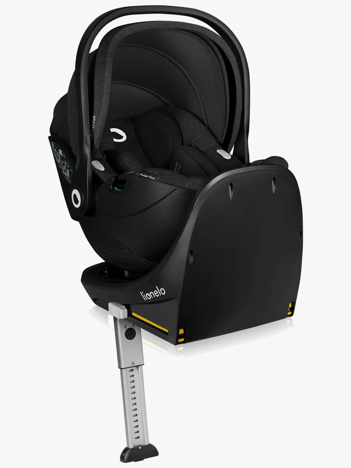 Lionelo Autostole 0-13 Kg-Moxie i-Size Autostol Baby inkl. Base, Black Carbon
