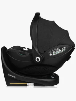 Lionelo Autostole 0-13 Kg-Moxie i-Size Autostol Baby inkl. Base, Black Carbon