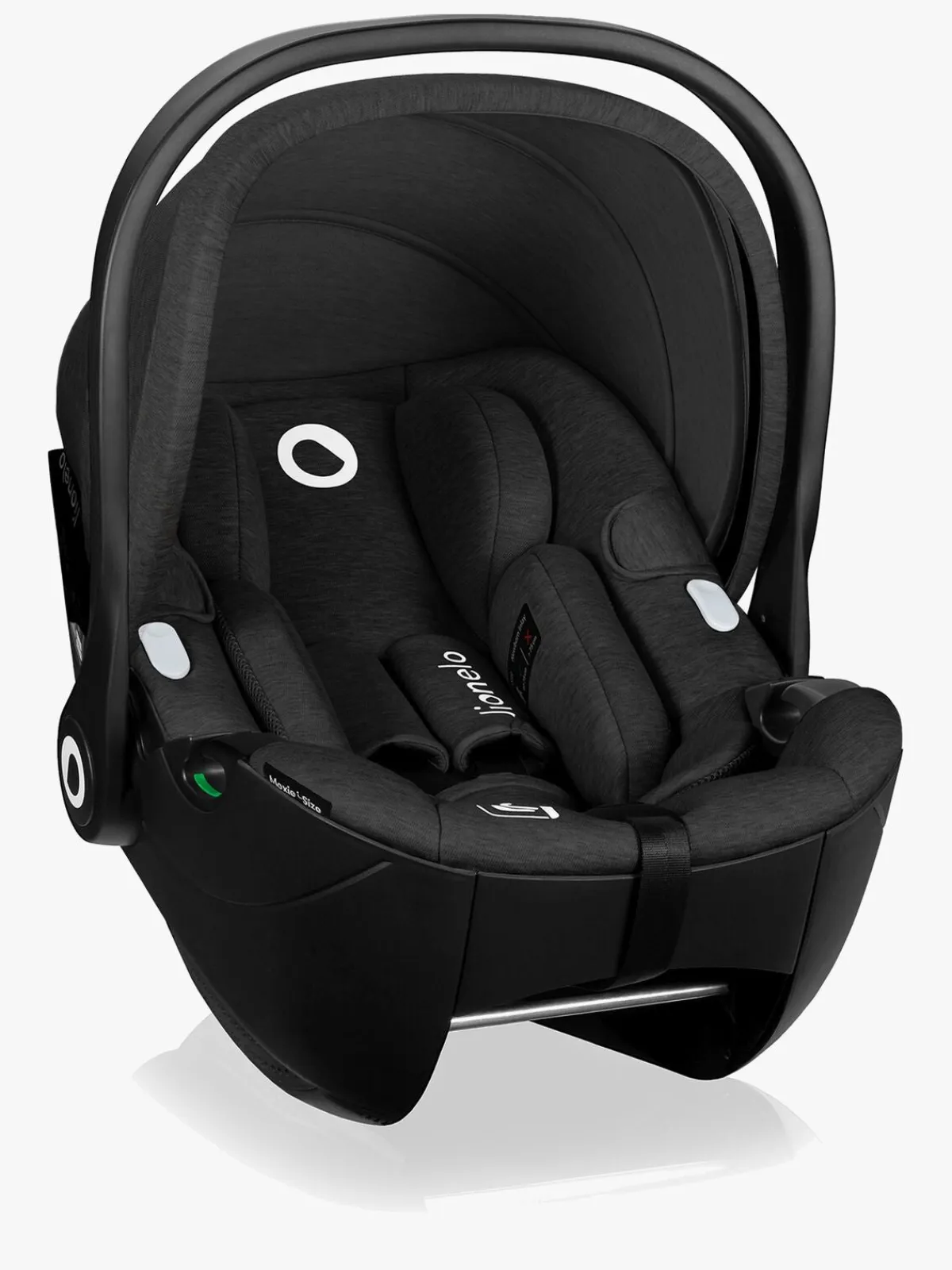 Lionelo Autostole 0-13 Kg-Moxie i-Size Autostol Baby inkl. Base, Black Carbon