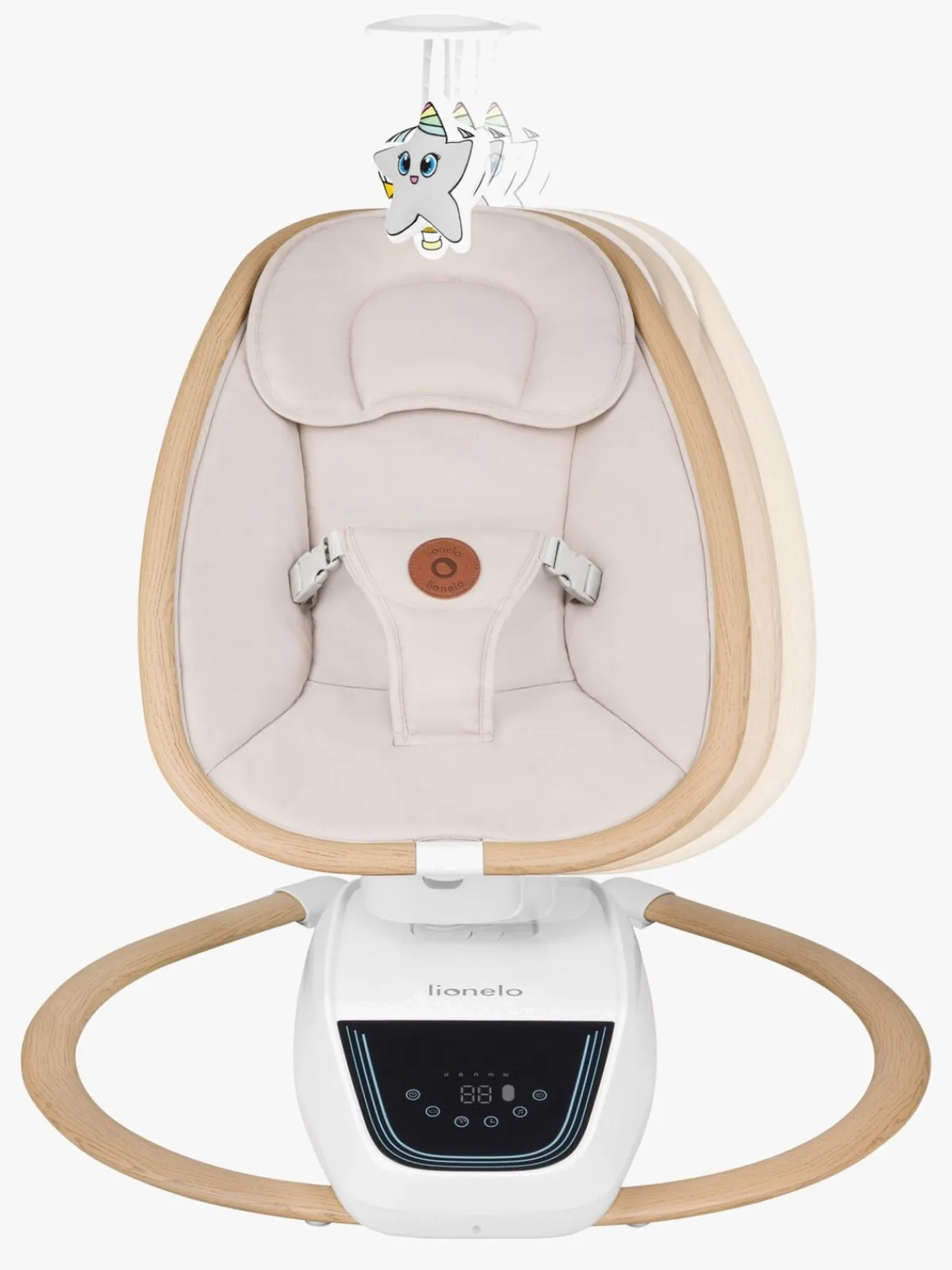 Lionelo Skråstole & Babygynger-Skråstol OLIVIA, Beige Natural