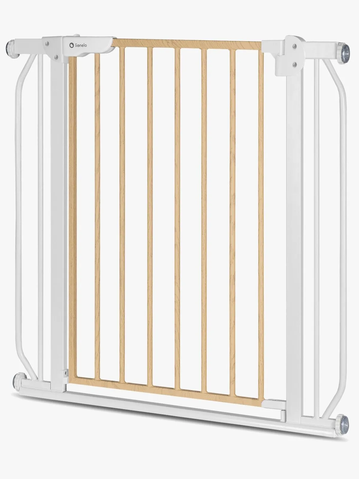 Lionelo Truus Slim Sikkerhedsgitter, White/Natural