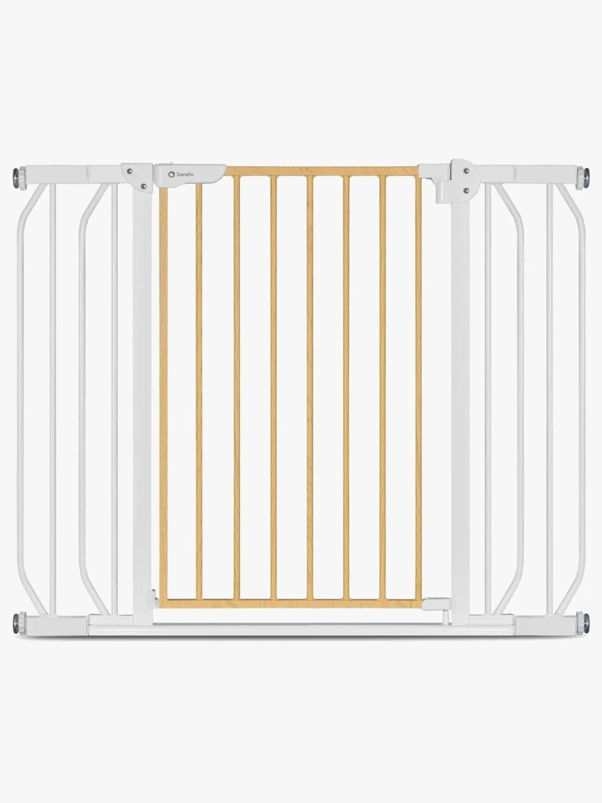 Lionelo Truus Slim Sikkerhedsgitter, White/Natural