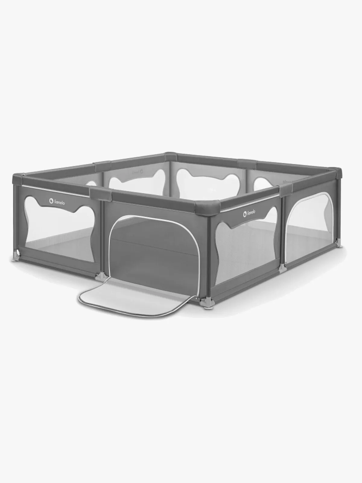 Lionelo Sikkerhed-WILLOW XL Kravlegård til Barn & Baby, Grey Concrete