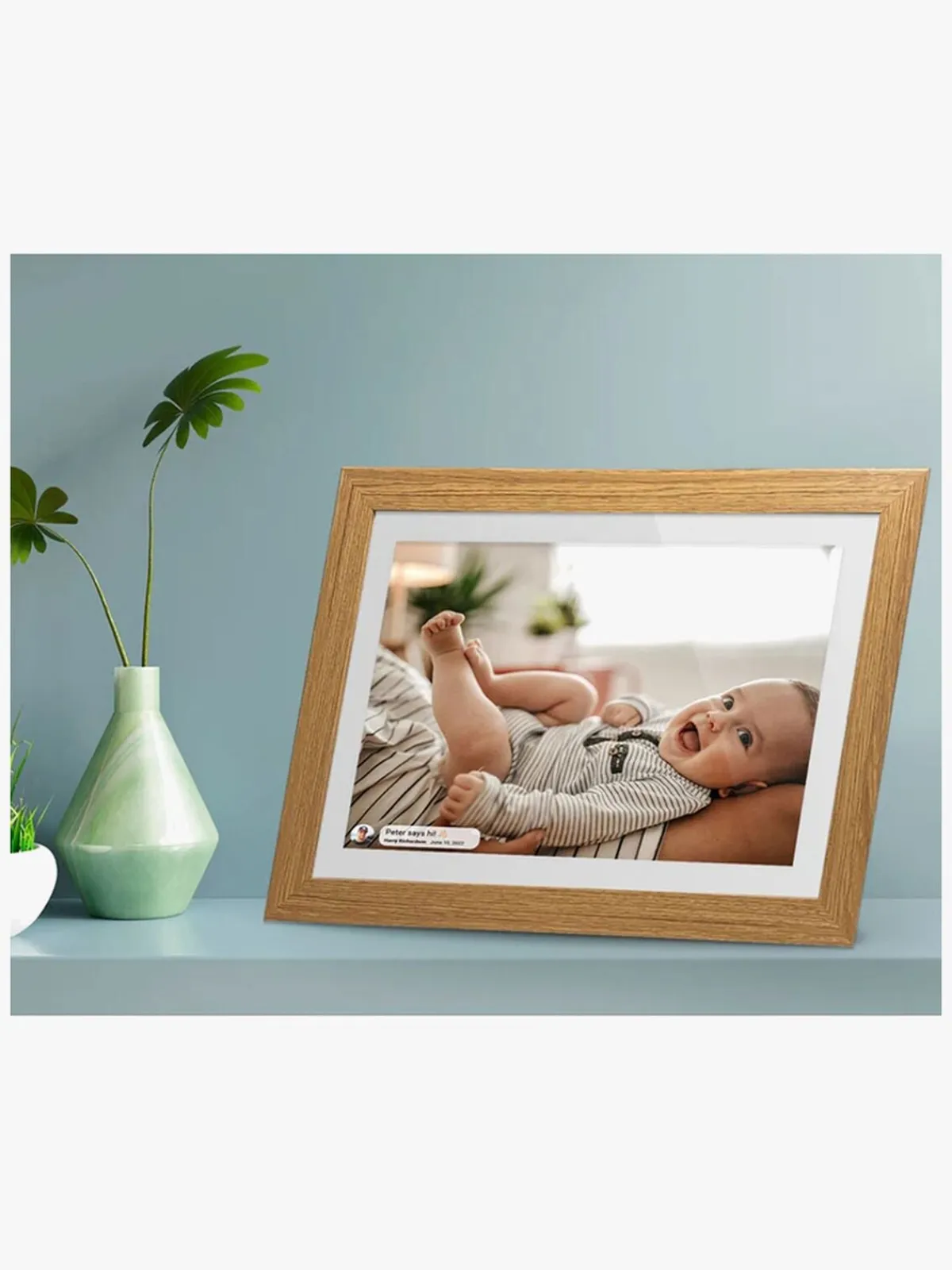 Interiør|Lippa Frameo Digital Fotoramme 10", Træ