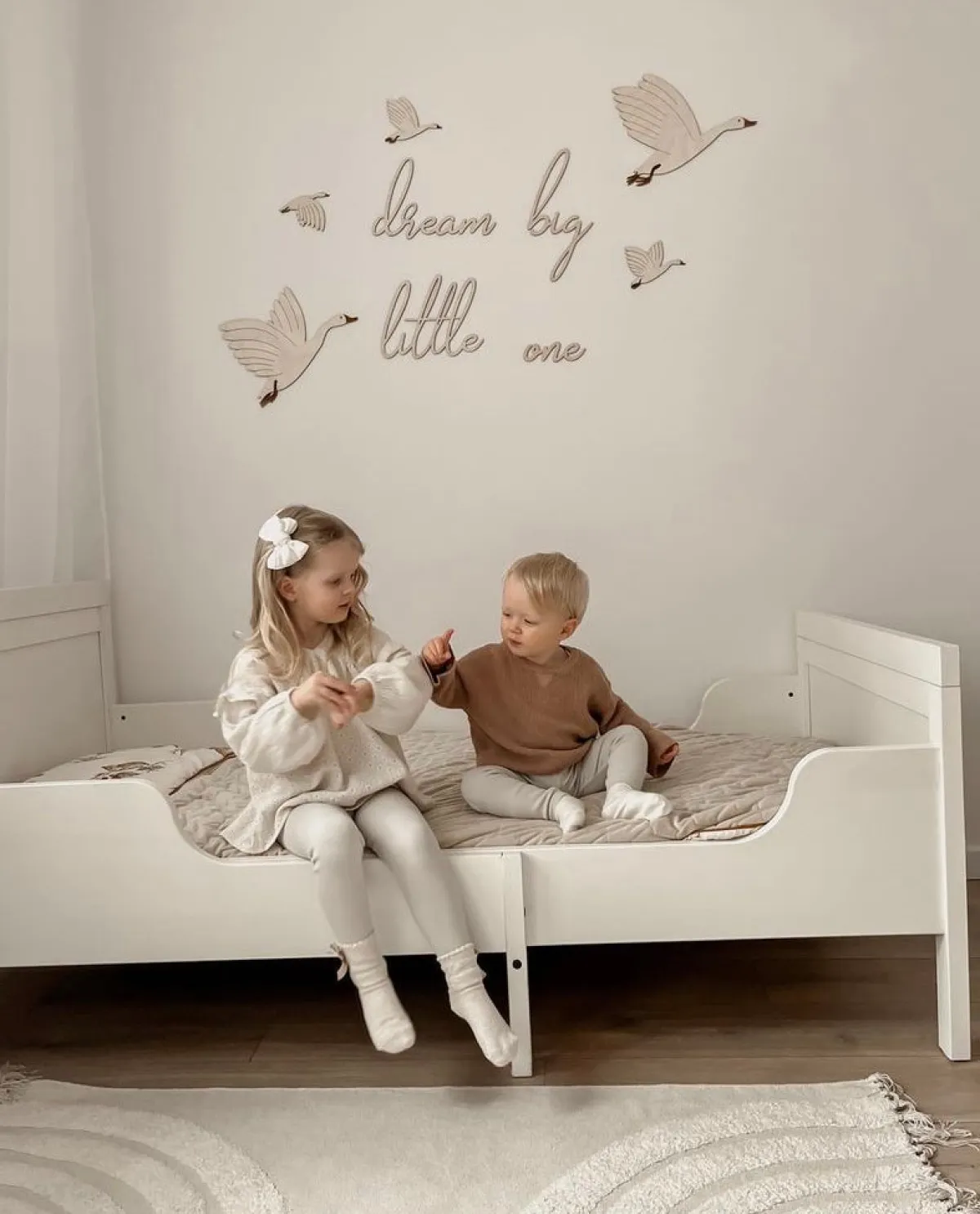 Børn Liswycina Interiør-lis wycina Dream Big Little One 2 Vægdekoration Gæs