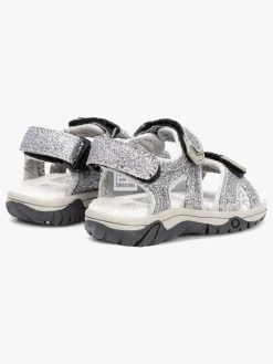 Børn LittleChamps Sandaler & Klipklapper-Little Champs Race Glitter Sandaler Silver