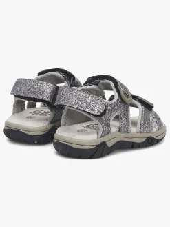 Børn LittleChamps Sandaler & Klipklapper-Little Champs Race Glitter Sandaler Silver