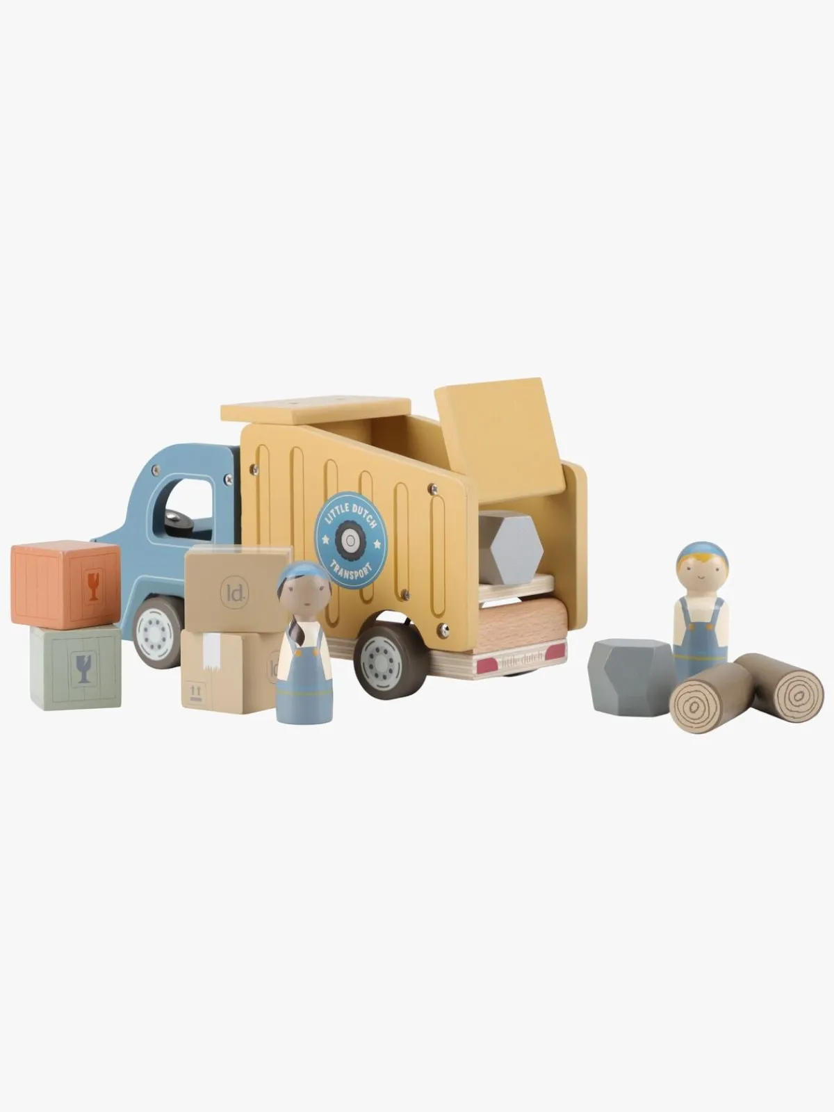 LittleDutch Little Dutch Skraldevogn med Figurer