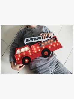 Lamper & Belysning|LittleLights Little Lights Lampe Brandbil Rød
