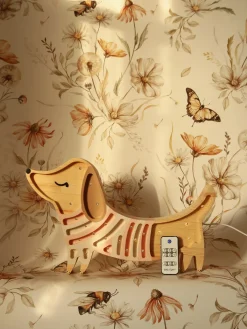 Lamper & Belysning|LittleLights Little Lights Lampe Hundehvalp, Strawberry Cream Lyserød
